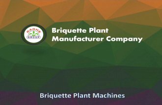 Various types of Briquette Plant machines