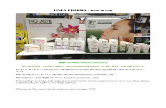 Italian cosmetics -Linea Pharma (eng)