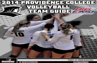 2014 Providence College Volleyball Team Guide