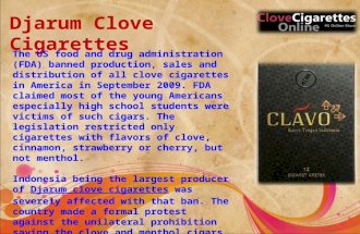 Djarum clove cigarettes