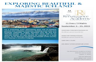 Exploring Iceland 2015 Travel Brochure