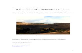 Batubara Mematikan PT KPC/Bumi Resources