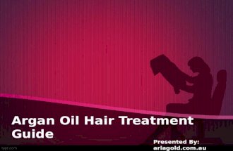 Hair treatment guide using argan oil