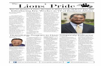 Slu the lions' pride september 5 issue