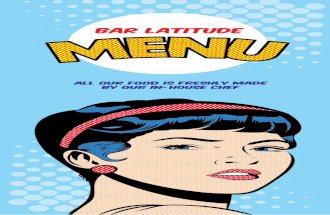 Bar Latitude Food Menu
