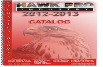 Catalog2012-13 for Mechanics Gloves made by Hawk Pro Industry.