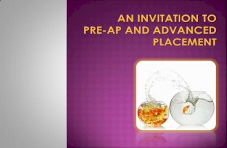 Invitation to Pre-AP and AP (rev/09/30/2014)