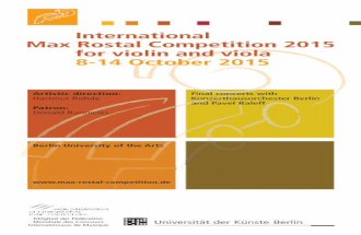 International Max Rostal Competition 2015