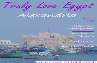 Truly Love Egypt: Alexandria nov 2014 issue 6