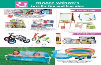 Moore Wilson's - Summer Toys insert
