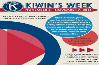 KIWIN'S Week Manual 2014-2015