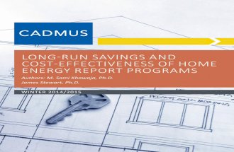 Long-Run Savings and Cost-Effectiveness of Home Energy Report Programs