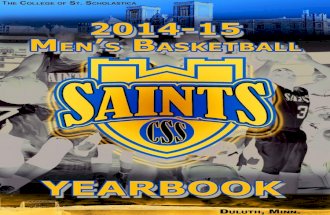 2014-15 St. Scholastica Men's Basketball Yearbook