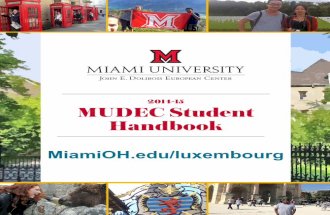 2014-15 MUDEC Student Handbook