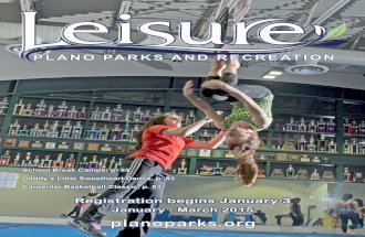 Plano Parks and Recreation Winter 2015 leisure catalog