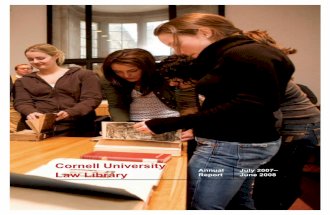 Cornell Law Library Annual Report 2007-2008