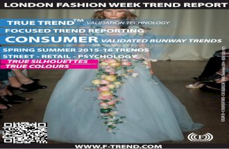 London fashion week Spring summer 2015-16 Report