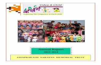 Vidya & child annual report 2013 14