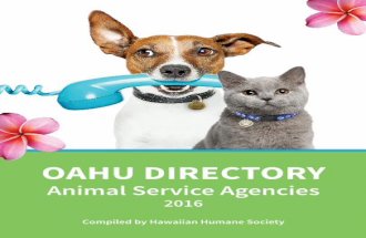2016 Animal Services Directory