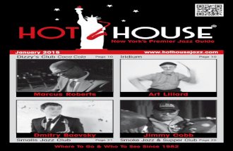 Hot House Jazz Guide | January 2015