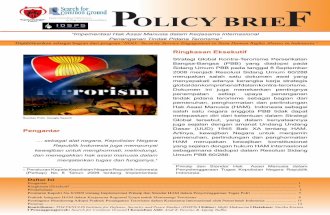 Policy Brief III: Implementasi HAM dalam Kerja Sama Internasional Penanganan Tindak Pidana Terorisme