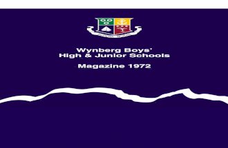 Wynberg Boys' Schools Magazine 1972