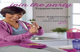 Tupperware - Mid january 2015 brochure