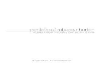 Portfolio of Rebecca Horton
