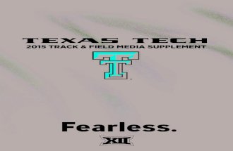 2015 Texas Tech Track & Field Media Supplement