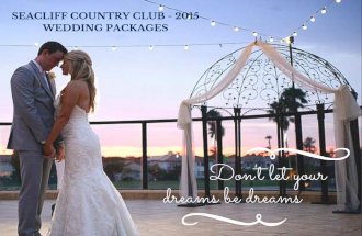 2015 SeaCliff Wedding Packages