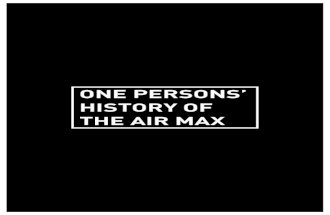One Persons' History of the Air Max