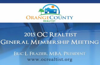 2015 OC  Realtist Annual General Membership Meeting