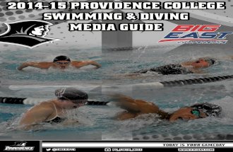 2014-15 Providence College Men's and Women's Swimming and Diving Team Guide