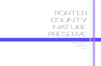 Porter County Nature Preserve: A Habitat Study