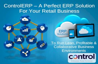 ControlERP – A Perfect ERP Solution For Your Retail Business