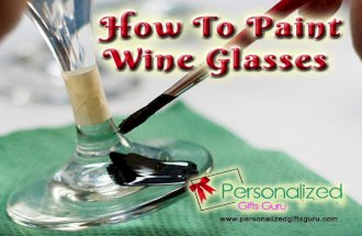 How to paint wine glasses