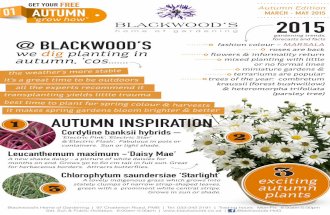 Blackwood's Home of Gardening:  Autumn News 2015