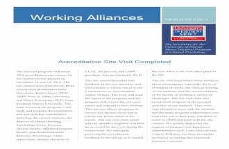 Working Alliances Fall 2014
