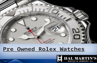 Pre owned rolex watches