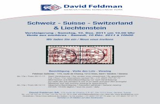 Stamps auction catalogue: Switzerland & Liechtenstein