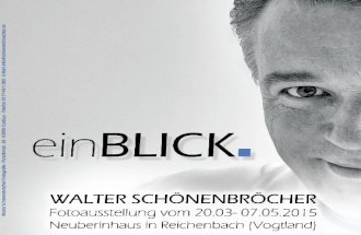 Katalog - Walter Schönenbröcher - Ausstellung in Reichenbach 2015
