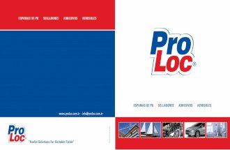 ProLoc Product Catalogue English/Spanish/Portuguese