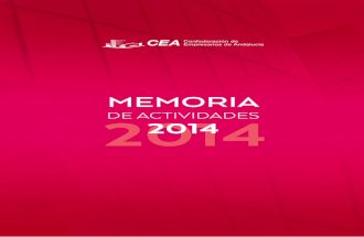 Memoria de Actividades - CEA 2014