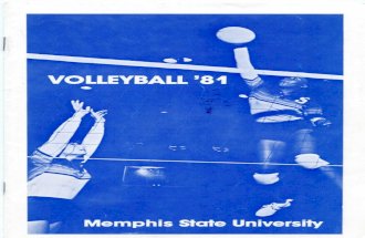 1981 Memphis Volleyball Media Guide