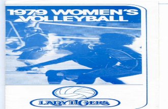 1979 Memphis Volleyball Media Guide