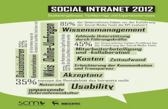 Social Intranet 2012 - Studienergebnisse, Fachbeiträge und Experteninterviews