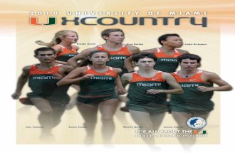 2010 University of Miami Cross Country Media Guide