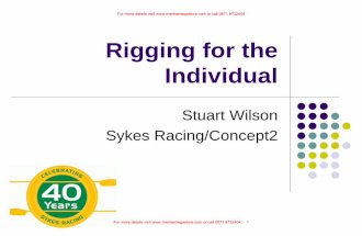 Sykes - Rigging for the Individual - Presentation
