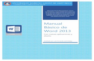 Manual básico de word 2013 2