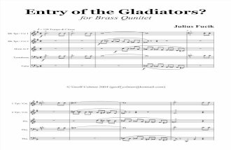 Entry of the Gladiators Score Brass Quintet
